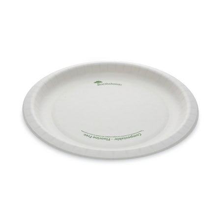 Pactiv EarthChoice Pressware Compostable Dinnerware, Plate, 10", White, PK300 PK PSP10EC